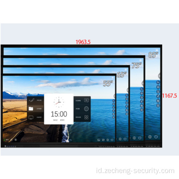 65 Inch Papan Tulis Digital Layar Sentuh Potable